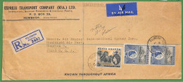 ZA1477 - Kenya Uganda Tanganyika - POSTAL HISTORY - COVER From KILINDINI  1955 - Elephants - Kenya, Uganda & Tanganyika