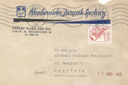 Poland Envelope (A290): Sport Lublin AZS Academic Sports Association - Stamped Stationery