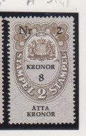 Zweden Fiskale Zegel Cat. Barefoot : Fondstaempel(Bill Of Exchange) 51aB Dunne Druk - Revenue Stamps