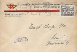 Poland Envelope (A285): Sport Warszawa Academic Sports Association - Railwayman - Stamped Stationery