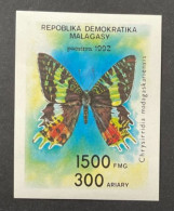 MADAGASCAR 1992 - NEUF**/MNH - BLOC Mi BL 190 - YT BF 78 - PAPILLONS BUTTERFLY - Madagascar (1960-...)