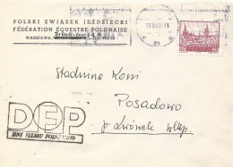 Poland Envelope (A286): Sport Warszawa Polish Equestrian Association - Stamped Stationery