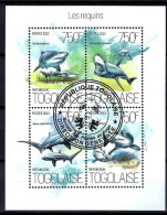 Togo 2013 Animaux Requins (302) Yvert N° 3669 à 3672 Oblitérés Used - Togo (1960-...)