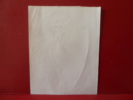 ANCIEN DESSIN AU CRAYON A PAPIER. - Tekeningen