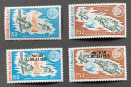 MADAGASCAR 1974/75 - NEUF**/MNH - Série Complète Mi 719/720 + 753/754 - YT PA 144/145 + 153/154 - SPACE ESPACE - Madagascar (1960-...)