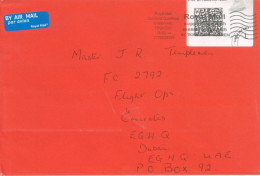 GREAT BRTAIN. - 2021, POSTAL LABEL COVER TO DUBAI. - Cartas & Documentos