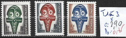 POLYNESIE FRANCAISE TAXE 1 à 3 * Côte 2.90 € - Timbres-taxe