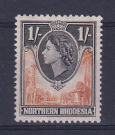 Northern Rhodesia: 1953   QE II     SG70    1/-     MH - Noord-Rhodesië (...-1963)