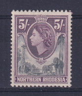 Northern Rhodesia: 1953   QE II     SG72    5/-     MH - Nordrhodesien (...-1963)