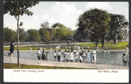 Fall River Massachusetts - C.P.A. South Park, Looking South - Le Dos De La Carte Est Effacée - Fall River