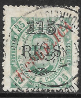 St. Thomas & Prince – 1920 King Carlos Local Overprinted REPUBLICA 115 Réis Over 25 Réis FAINTED SURCHARGE - St. Thomas & Prince