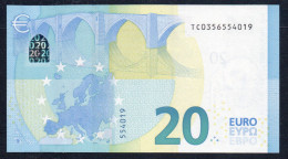 € 20  IRELAND TC  T004  DRAGHI  UNC - 20 Euro