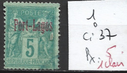 PORT LAGOS 1 Oblitéré Côte 37€ ( 1 Clair ) - Unused Stamps