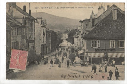 Bonneville (74) : La Rue Du Pont Prise Du Café Des Postes En 1906 (animé) ETAT PF - Bonneville