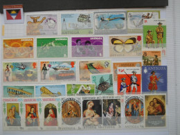 ANTIGUA - LOT DE 28 TIMBRES DIFFERENTS - SET - - Antigua Y Barbuda (1981-...)