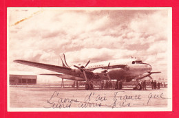 Aviation-664Ph125  AIR FRANCE, Un Avion DC 4, Cpa - 1946-....: Era Moderna