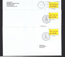 FRANCE 2005/07. PAP Y&T Type (n°3636) - " Ceci Est Une Invitation " Sur 3 Enveloppes LA POSTE -  Service Philatélique. - Pseudo-officiële  Postwaardestukken