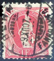 Schweiz Suisse 1907: 14 Vertikalzähne Dents WZ I Zu 91C Mi 79D Yv 98 (1 Fr) Mit Stempel BERN 9.XII.07 (Zu CHF 15.00) - Gebraucht