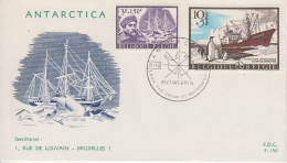 België 1966 - □ - Antarctic Expedition Belgica FDC 196 - Antarktis-Expeditionen