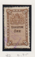 Zweden Fiskale Zegel Cat. Barefoot : Staempel(Documentary) 32 - Revenue Stamps