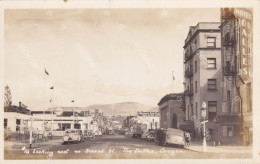 Real Photo The Dalles Oregon Looking East On Second St.  Auto Shell Gas Station - Sonstige & Ohne Zuordnung