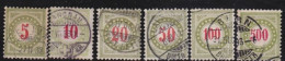 Suisse   .  Yvert  .     Taxe  22/27      .        O        .    Oblitéré - Postage Due