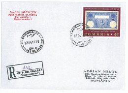 NCP 13 - 132-a OLD Paper Money, Romania - Registered Cover - 2011 - Brieven En Documenten