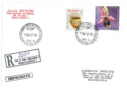 NCP 13 - 2094-a ORCHID, Romania - Registered Cover - 2011 - Brieven En Documenten