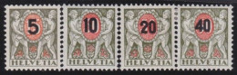 Suisse   .  Yvert  .     Taxe  63/66     .        *        .    Neuf Avec Gomme - Postage Due