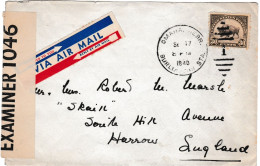 Etats-Unis, Lettre De Omaha Herr, 1940 Pour Le Royaume Uni , Marques De Censure - Covers & Documents