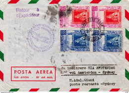 K.L.M. (Roma) Amsterdam/Sydney Del 7.12.51 - Aerogramma - Airmail