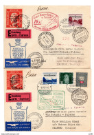 3° Giro Aereo Di Sicilia Del 9.6.51 (Liechtenstein) - Due Aerogrammi - Airmail