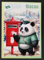 WonderPost Series 1 - Macau Postcard MINT Mailbox Mail Box Postal Landmark National Animal Panda - Macao