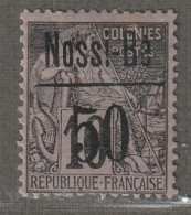 NOSSI-BE - N°20 Nsg (1893) 50c Sur 10c Noir Sur Lilas - Signé - - Unused Stamps