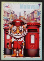 WonderPost Series 1 - Malaysia Postcard MINT Mailbox Mail Box Postal Landmark National Animal Tiger - Malaysia