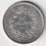10 Francs Hercule Argent 1967 - Silver - - 10 Francs