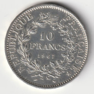 10 Francs Hercule Argent 1967 - Silver - - 10 Francs