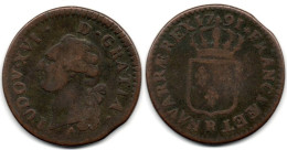 MA 33856 / France - Frankreich 1 Sol 1791 R 1 Er Semestre Louis XVI TB+ - 1774-1791 Luis XVI