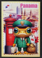 Delcampe - WonderPost Series 1 - Panama Postcard MINT Mailbox Mail Box Postal Landmark National Animal Panamanian Golden Frog - Panama