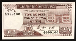 MAURICE  MAURITIUS 5 RUPIE Unc Fds Lotto.031 - Maurice