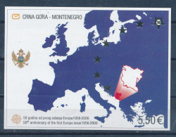 Montenegro 2006 Mi. Block 3 Postfr. 50 Jahre Europa Wappen Löwe Landkarte Europa + Montenegro - Montenegro