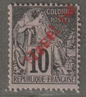 NOSSI-BE - N°23 Nsg (1893) 10c Noir Sur Lilas - Unused Stamps