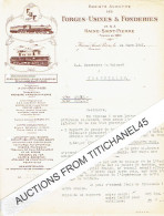 Lettre Illustrée 1941 - HAINE-SAINT-PIERRE - FORGES-USINES & FONDERIES - Locomotives, Tenders, Wagons, - Other & Unclassified