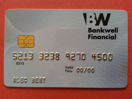 DATACARD GROUP BANKWELL FINANCIAL TEST CARD N° Behind Smart Demo (BA0415 - Credit Cards (Exp. Date Min. 10 Years)