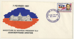 (C01) - HAITI - COVER 7 FEVRIER 1991 INVESTITURE DU NOUVEAU PRESIDENT ELU JEAN-BERTRAND ARISTIDE - Haiti