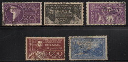 Brazil 1932 Yvert 236 / 240 - Usati