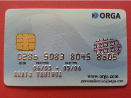ORGA BANK CARD TEST CARD N° Behind Smart Demo (BA0415 - Krediet Kaarten (vervaldatum Min. 10 Jaar)