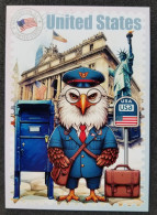 WonderPost Series 1 - United States Postcard MINT Mailbox Mail Box Postal Landmark National Animal American Bald Eagle - Washington DC