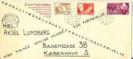 Denmark Cover SØNDAGSBREV Sunday Letter Odense 18-1-1964 And Delivered In Copenhagen 19-1-1964 - Cartas & Documentos