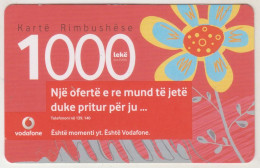 ALBANIA - A New Proposal May Be Waiting For You, Vodafone Mobile Refill, 1000 Lek, Used - Albanien